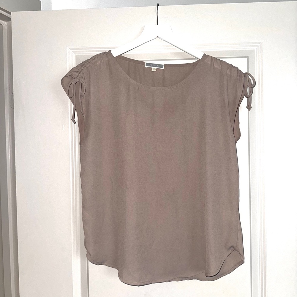 Pleione Tie-Shoulder Blouse